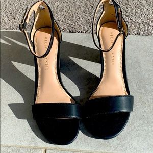 Kelly and Katie black strap heel